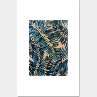 Abstract Palm Leaves 3, Tropical Plant Illustration Posters and Art